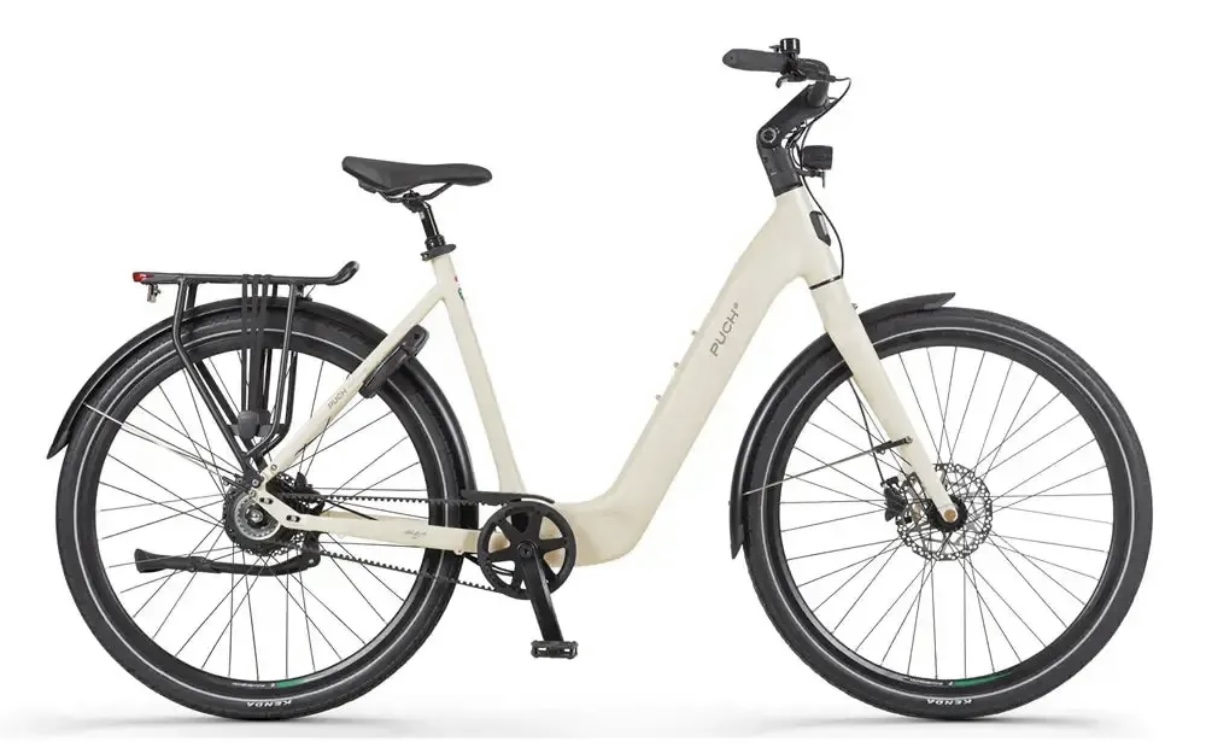 Puch E-Nova Elektrische Fiets Belt Drive Gates Achterwielmotor Bafang 2 Drive Automaat